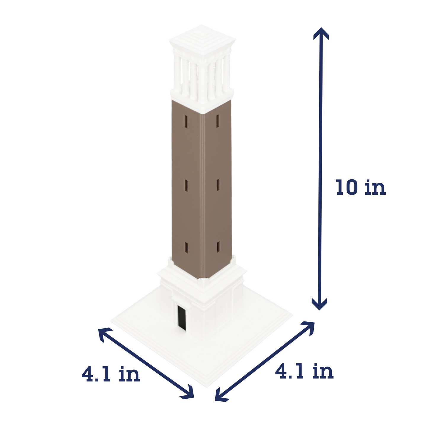 Denny Chimes Tower 3D Replica | Tuscaloosa, Alabama | Graduation Gift & Fan Memorabilia & Home, Dorm, Office Décor