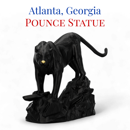 Pounce Statue 3D Replica | Atlanta, Georgia | Graduation Gift & Fan Memorabilia & Home, Dorm, Office Décor