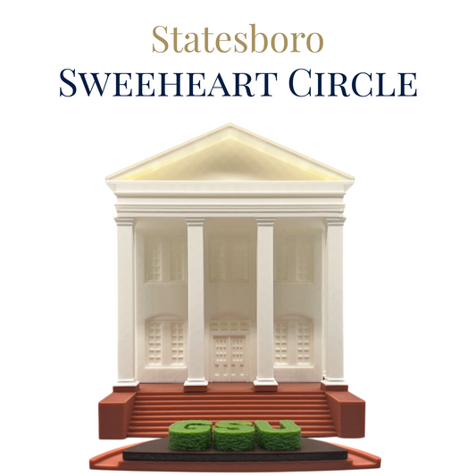 Sweetheart Circle 3D Replica | Statesboro, Georgia | Graduation Gift & Fan Memorabilia & Home, Dorm, Office Décor